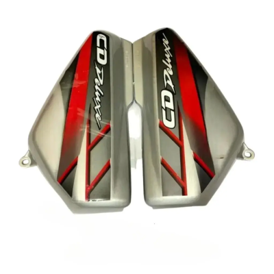 Side Panel for Hero CD 100 Deluxe | 2012 Model | Type4 Sticker | Silver & Red Colour