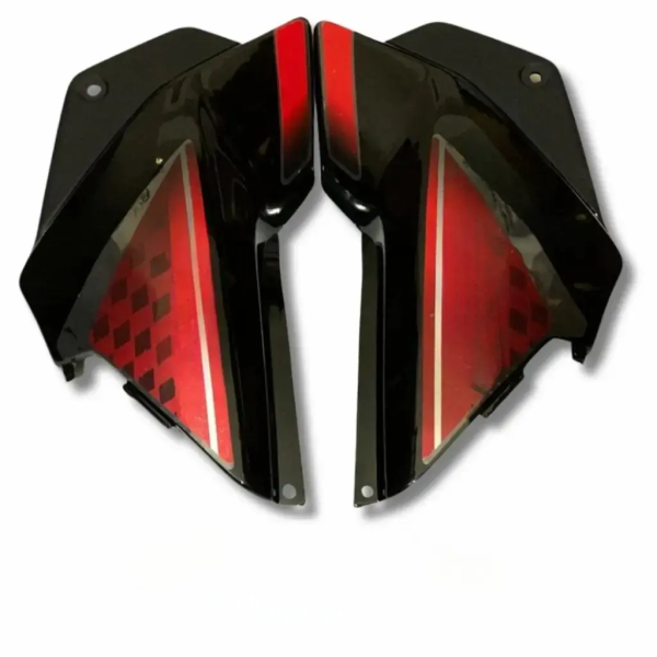 Side Panel for Hero Glamour | New Model | Type1 | Black & Red Colour