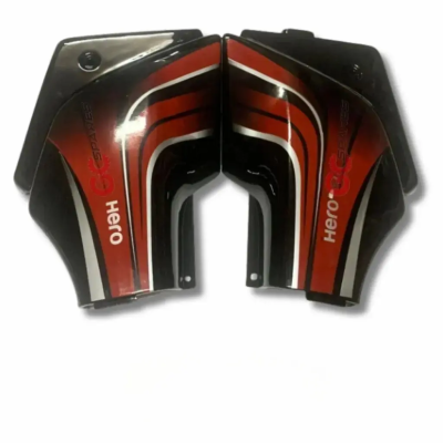 Side Panel for Hero Passion Pro | Digital Model | Black & Red Colour