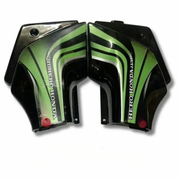 Side Panel for Hero Passion Pro | Type 1 | Black & Green Colour