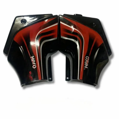 Side Panel for Hero Passion Pro | Type 1 | Black & Red Colour