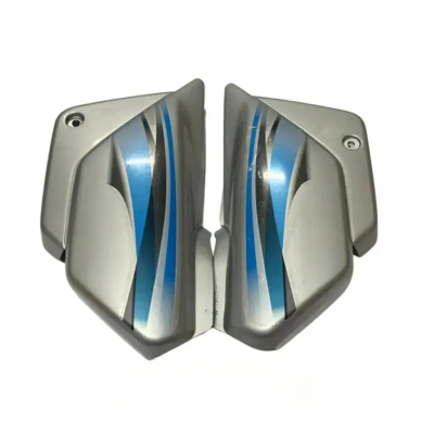 Side Panel for Hero Splendor BS6 | 2020 Model | Both Side Nut Bolt | Silver & Blue Colour