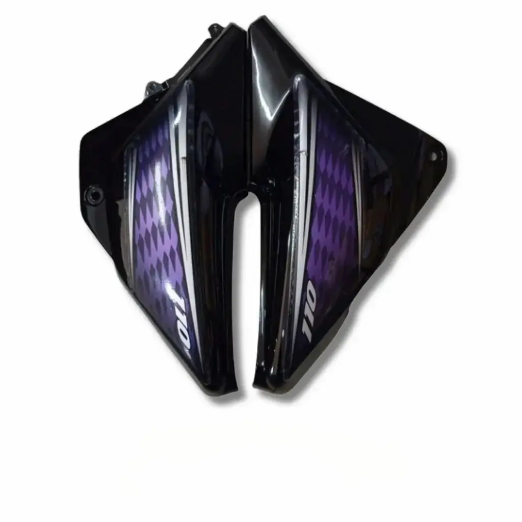 Side Panel for Honda Dream Neo | Black & Purple
