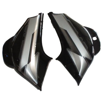Side Panel / Side Cowl Set Fit For Bajaj CT-100 Black (Grey Sticker)