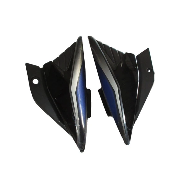 Side Panel / Side Cowl Set Fit For Bajaj Platina 125Cc Black(Blue Sticker)