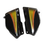 Side Panel / Side Cowl Set Fit For Hero CD Dawn New Model Black (Orange Sticker)