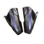 Side Panel / Side Cowl Set Fit For Hero CD-Deluxe New Model (Self Start) Black(Blue Sticker)