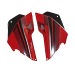 Side Panel / Side Cowl Set Fit For Hero Glamour Latest Sports Red For Black Bike