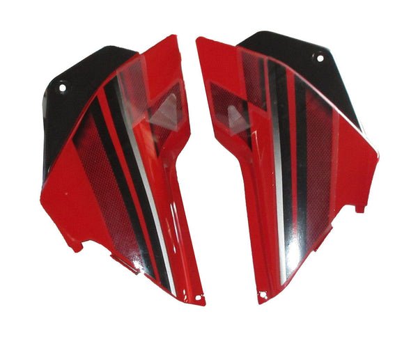 Side Panel / Side Cowl Set Fit For Hero Glamour Latest Sports Red For Black Bike