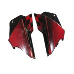 Side Panel / Side Cowl Set Fit For Hero Glamour New Model Black(Red Sticker)