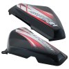 Side Panel / Side Cowl Set Fit For Hero HF-Deluxe Black (Red Sticker)
