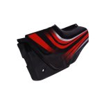 Side Panel / Side Cowl Set Fit For Hero Passion Pro Black For Sports Red Bike