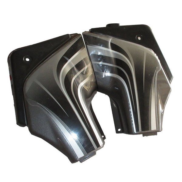 Side Panel / Side Cowl Set Fit For Hero Passion Pro Digital Heavy Grey Colour For Black Bike