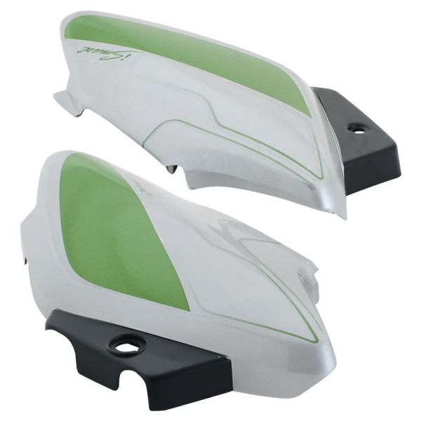 Side Panel / Side Cowl Set Fit For Hero Splendor i-Smart Type 2 Cloud Silver For Green Bike