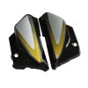 Side Panel / Side Cowl Set Fit For Hero Splendor Plus Black (Yellow Sticker)