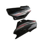 Side Panel / Side Cowl Set Fit For Hero Super Splendor New Model Black Bike (Grey Sticker)