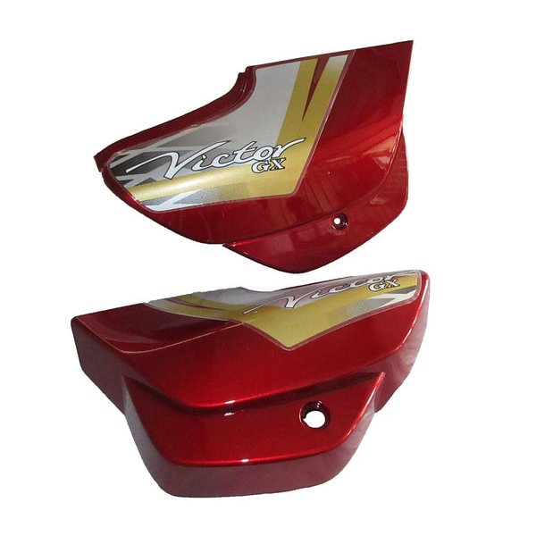 Side Panel / Side Cowl Set Fit For TVS Victor Gx Flame Red