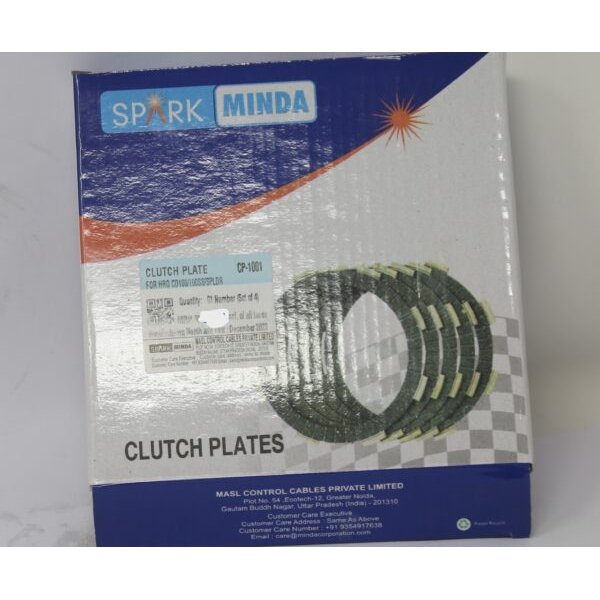 Clutch Plates Set of 4 For Hero Splendor | Splendor Plus | Passion | Passion Plus | CD Dawn | Spark Minda