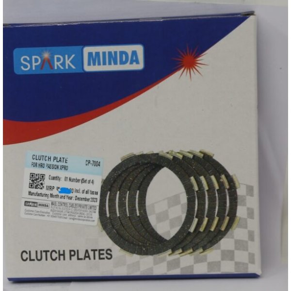 Clutch Plates Set of 4 For Honda Twister | Dream Neo Old | Dream Yuga Old | Spark Minda