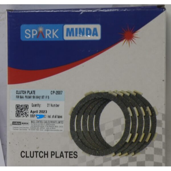 Clutch Plates Set of 5 For Bajaj Pulsar 150 UG4 | Pulsar 150 UG4.5 | Avenger Street 150 | Spark Minda