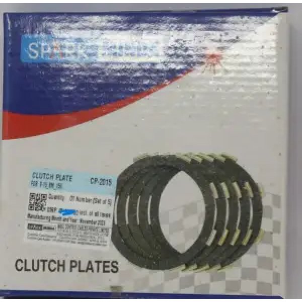 Clutch Plates Set of 5 For Bajaj V-15 Boxer BM150 | Pulsar 150AS | Discover 150S | Discover 150F | Pulsar 150 UG5 | Spark Minda