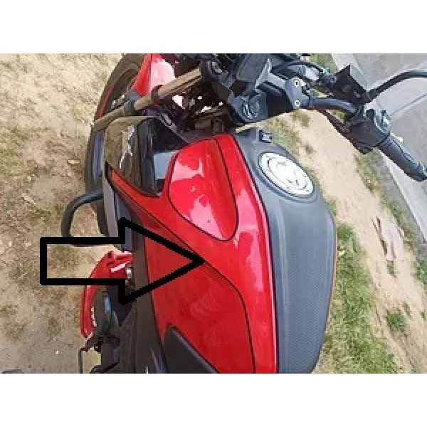Cover Fuel Tank Outer Left Side Striking Red For Raider 125 | TVS