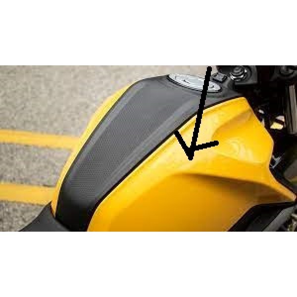 Cover Fuel Tank Outer Right Side Fairy Yellow For Raider 125 | TVS