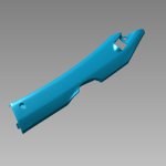 COVER RIGHT FLOOR SIDE(MBM, B-215M) BLUE | Meastro | 2012-2014 | HERO
