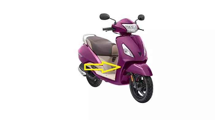 Front Bottom Penal Royal Purple For Tvs Jupiter Indian Bikes Spares