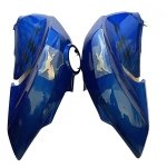 Fuel Tank Cover Metallic Blue Outer Left Side For TVS Apache RTR 160 4V