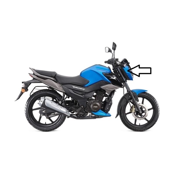 Head Light Faring Right Side Furozia Blue For Raider 125 Tvs