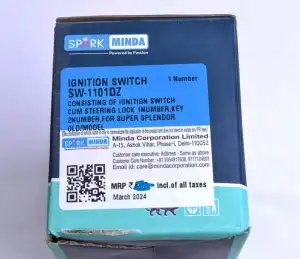 Ignition Switch 2 Pin Coupler For Hero Super Splendor Old Model | Spark Minda
