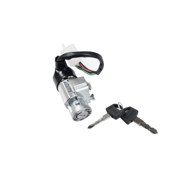 Ignition Switch With Long Keys 4 Pin Coupler For Honda Dio New Model BS6 | Spark Minda