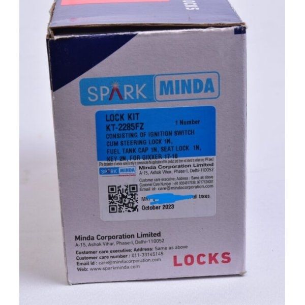 Lock Kit Set of 3 For Suzuki Gixxer BS4 | Spark Minda