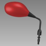 MIRROR ASSY R BACK (SPORTS RED) | PASSION PRO | HERO