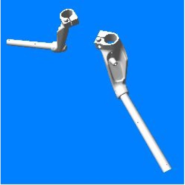 Pipe Complete Staring Handle Left Side For Hero Xtreme Bs-iii 