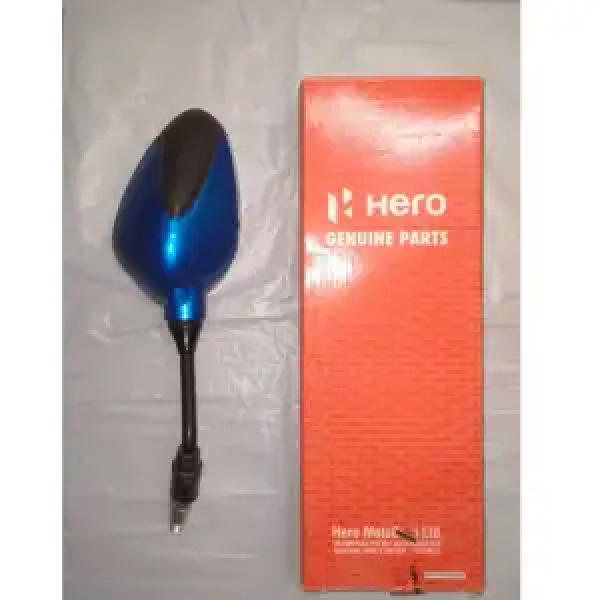 Rear View Mirror Left Side Blue For Splendor iSmart | Hero