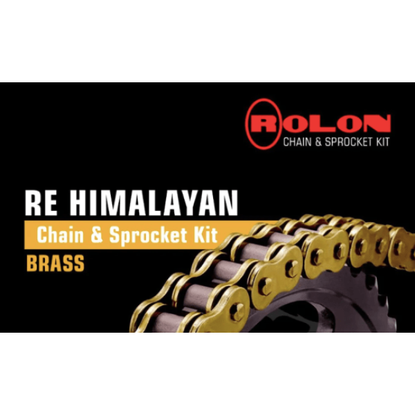 Rolon Brass Chain Sprocket Kit For Royal Enfield Himalayan (bs3