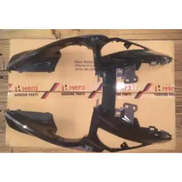 Set Front Cover Centre Panther Black For Hero Maestro EDGE BS6