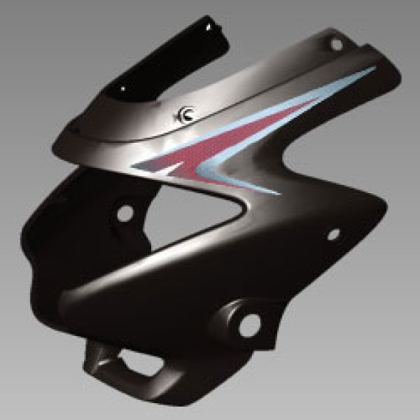 Set Front Cowl Black- Type-1 For Glamour | Hero