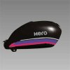SET FUEL TANK | SPLENDOR PLUS | BLACK NH1 TYPE - 3 | HERO