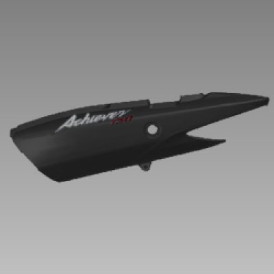 SET , LEFT RR COWL (PANTHER BLACK METALLIC NH-B08M) | ACHEIVER 150 | HERO