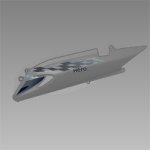 Set Left Side Cowl Black (NH-1Type-3) For Glamour | Hero