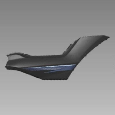 Set Right Side Cover Black (Nh-1) For Xtreme | Hero