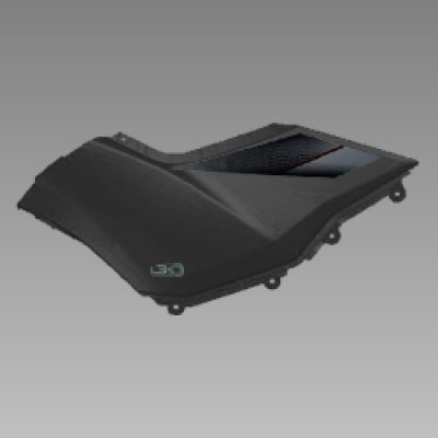 SET , RIGHT SIDE COVER (PANTHER BLACK METALLIC NH-B08M) | ACHEIVER 150 | HERO