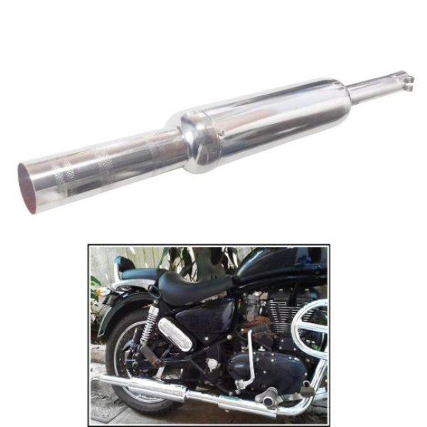 Silencer for Royal Enfield Classic, Classic Desert Storm, Thunder Bird 350, Thunder Bird 500 Slip-on Exhaust System