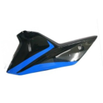 Belly Pan Left Side Black +Blue Decal For Pulsar 150 Twin Disc BS4 | Bajaj