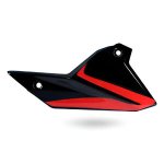 Belly Pan Right Ebony Black Red Decall For Bajaj Pulsar 220F