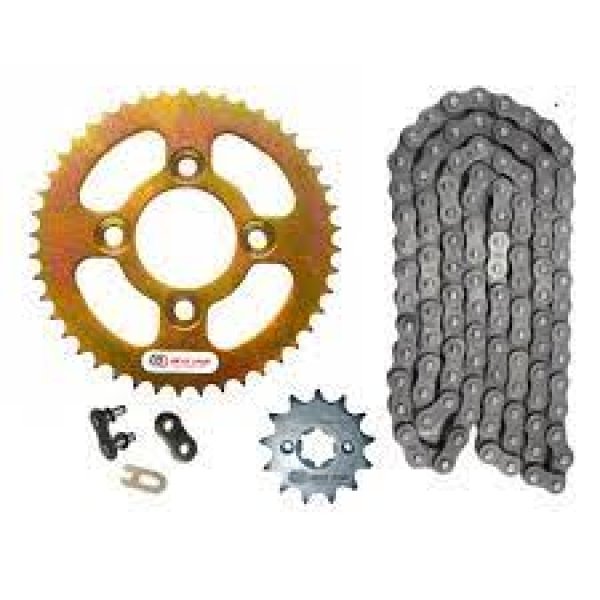 Chain Sprocket Kits (Passion Pro Bs Vi) Rolon Indian Bikes Spares