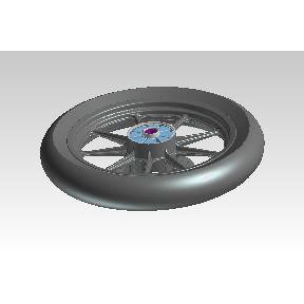  Rear Wheel Assy With Sticker White For Thunderbird x350 